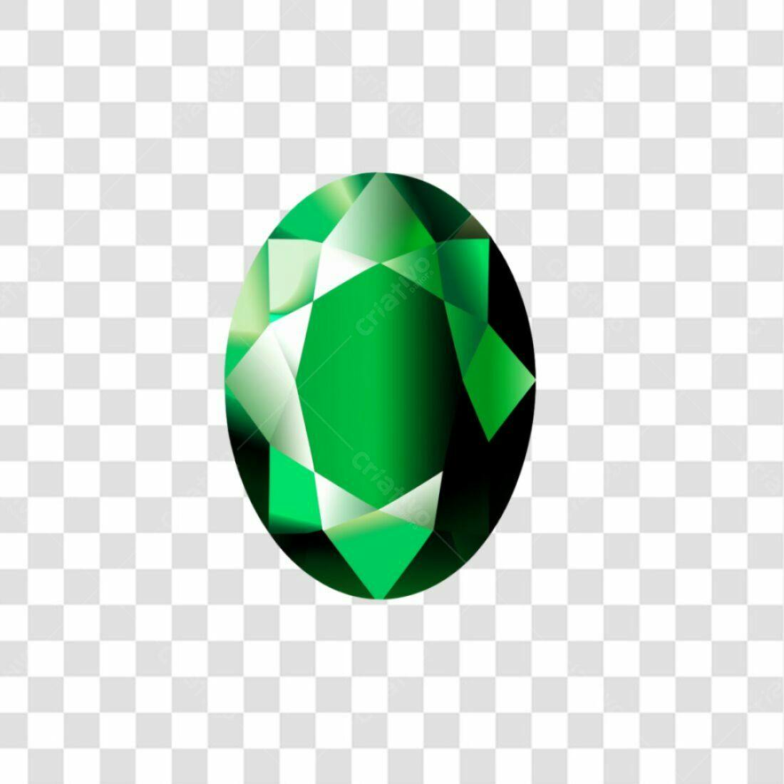 Ícone de Esmeralda PNG com fundo transparente