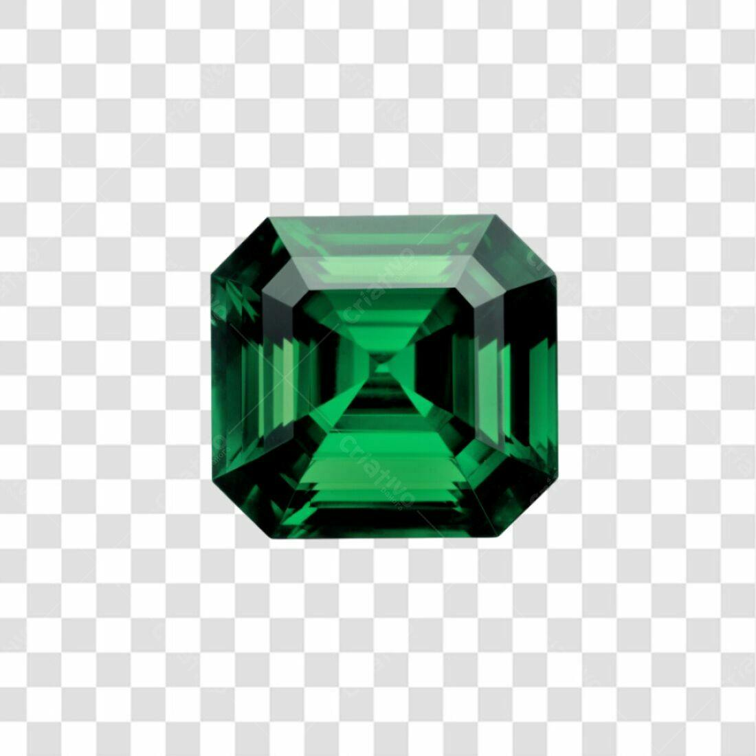 Icone Esmeralda Verde PNG com fundo transparente