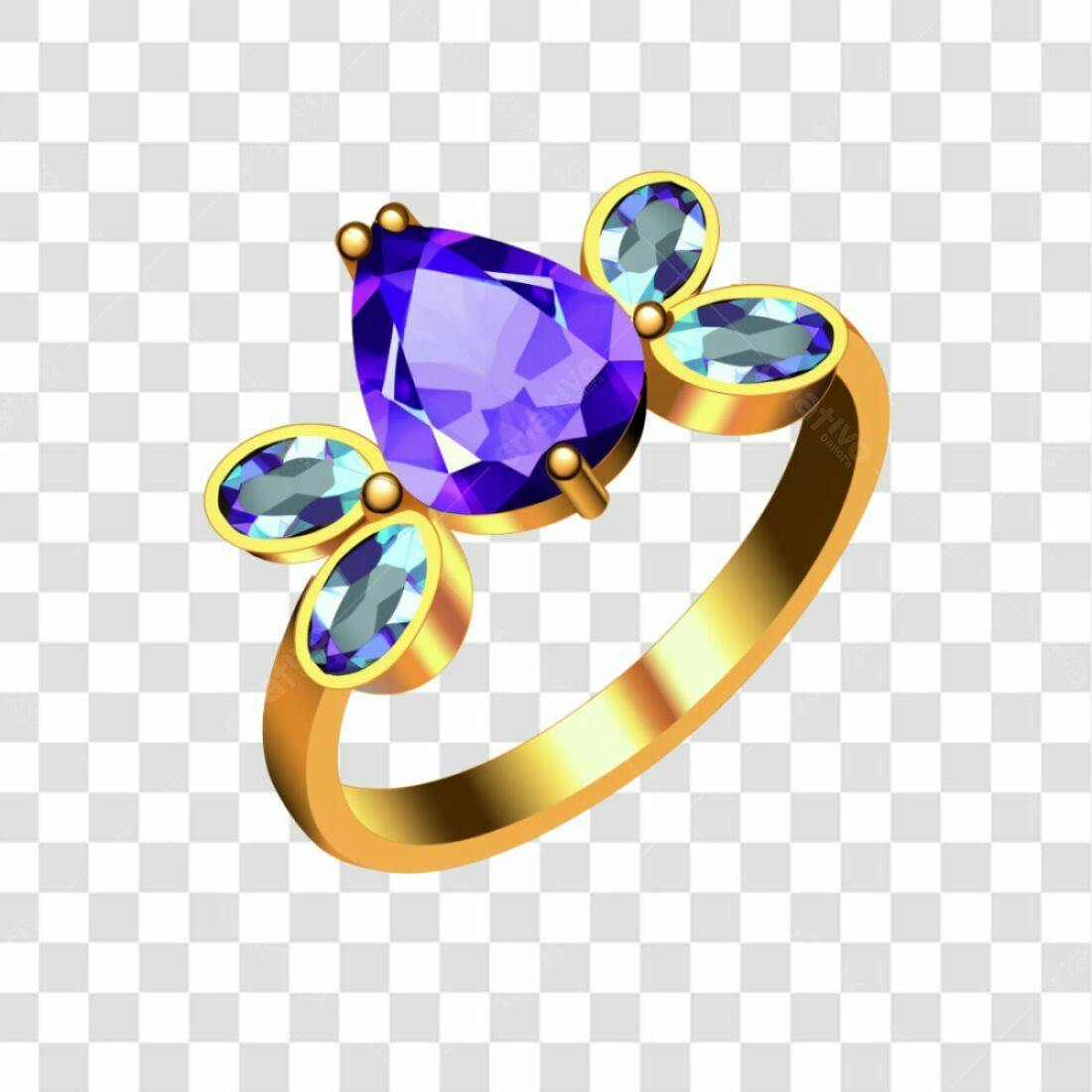 Icone Anel de Noivado com Ametista PNG com fundo transparente