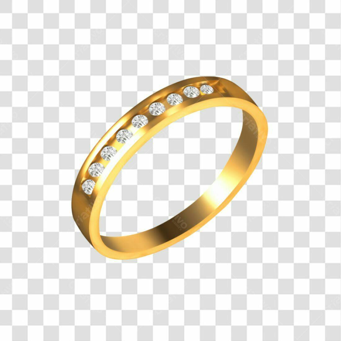 Icone Anel de Diamantes Ouro PNG com fundo transparente