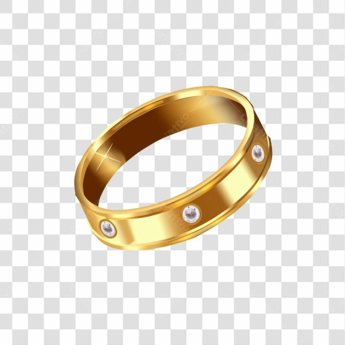 Icone Anel de Ouro com Diamantes PNG com fundo transparente