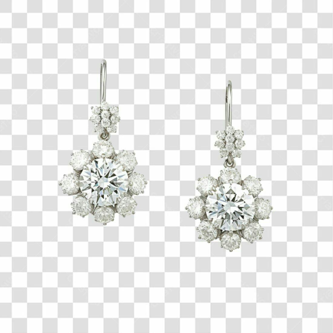 Icone Brincos Diamante PNG com fundo transparente