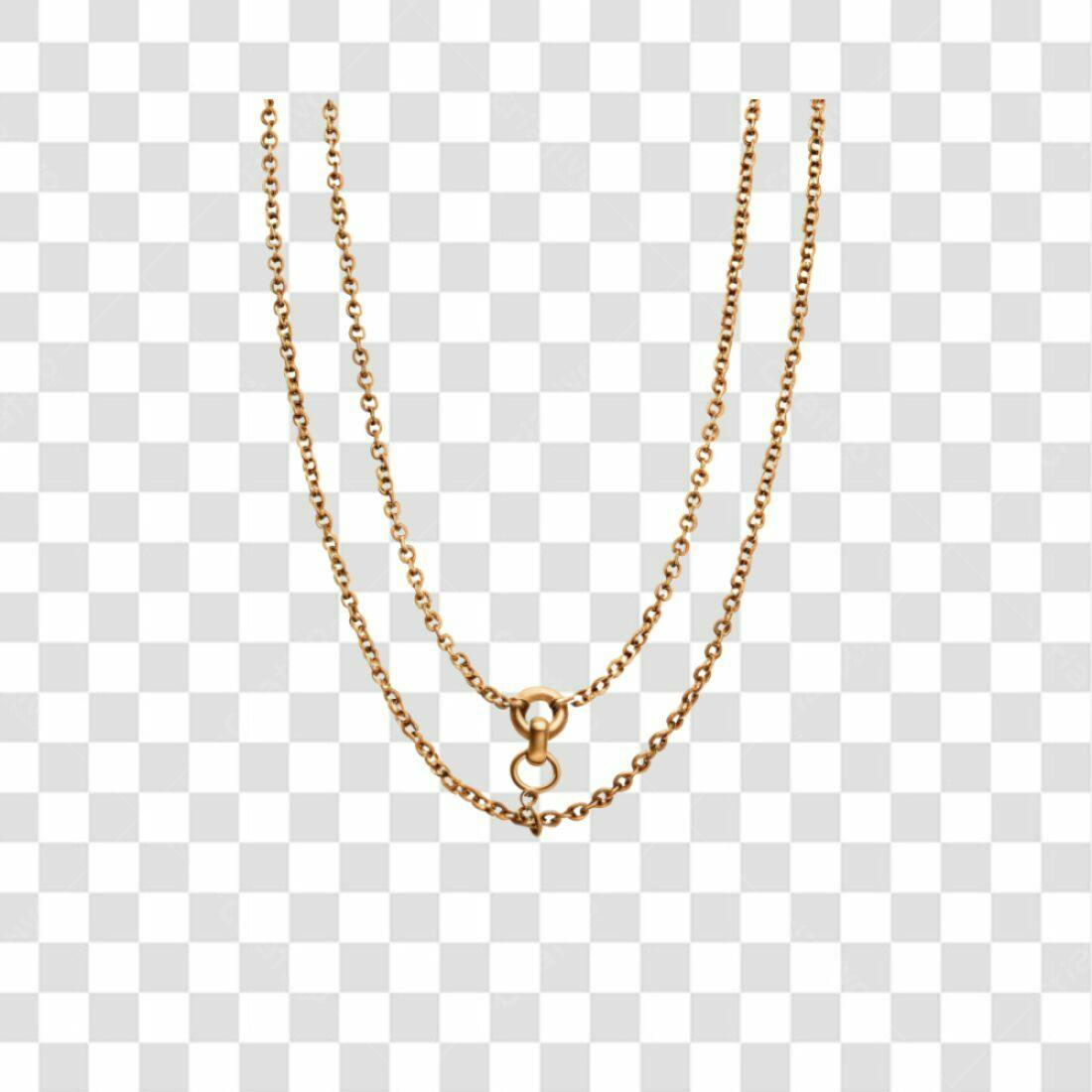 Icone de Corrente de Ouro PNG com fundo transparente