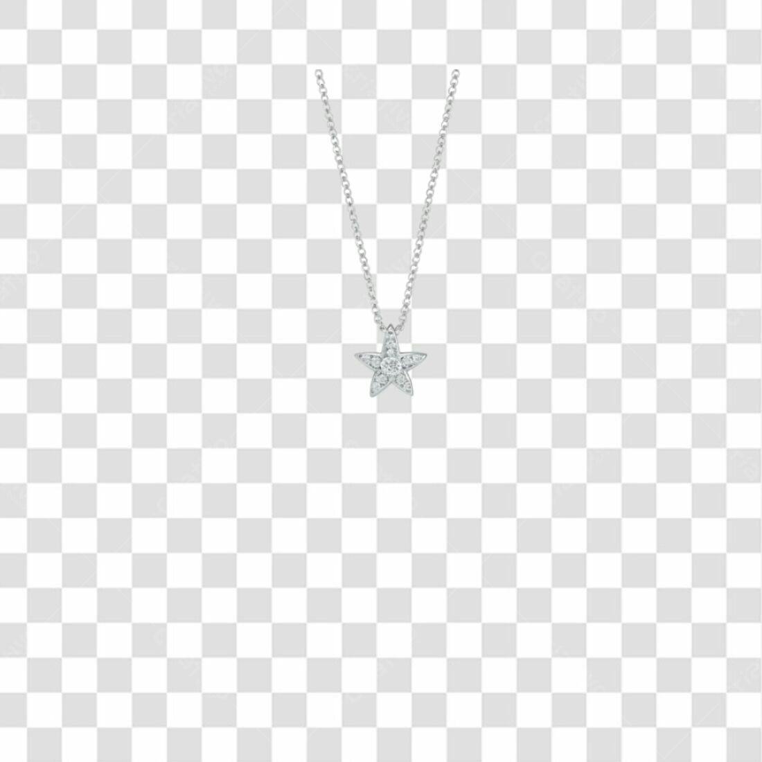 Icone estrela em Prata com Diamantes PNG com fundo transparente