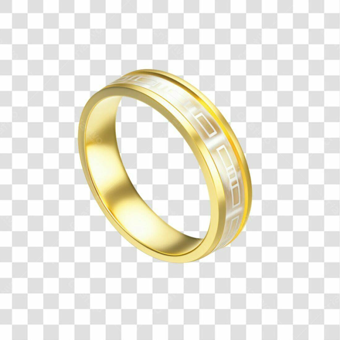 Icone Anel de Casamento Ouro e Prata PNG com fundo transparente