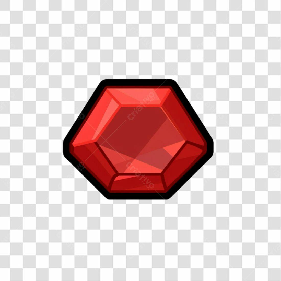 Ícone Rubi Vermelho PNG com fundo transparente