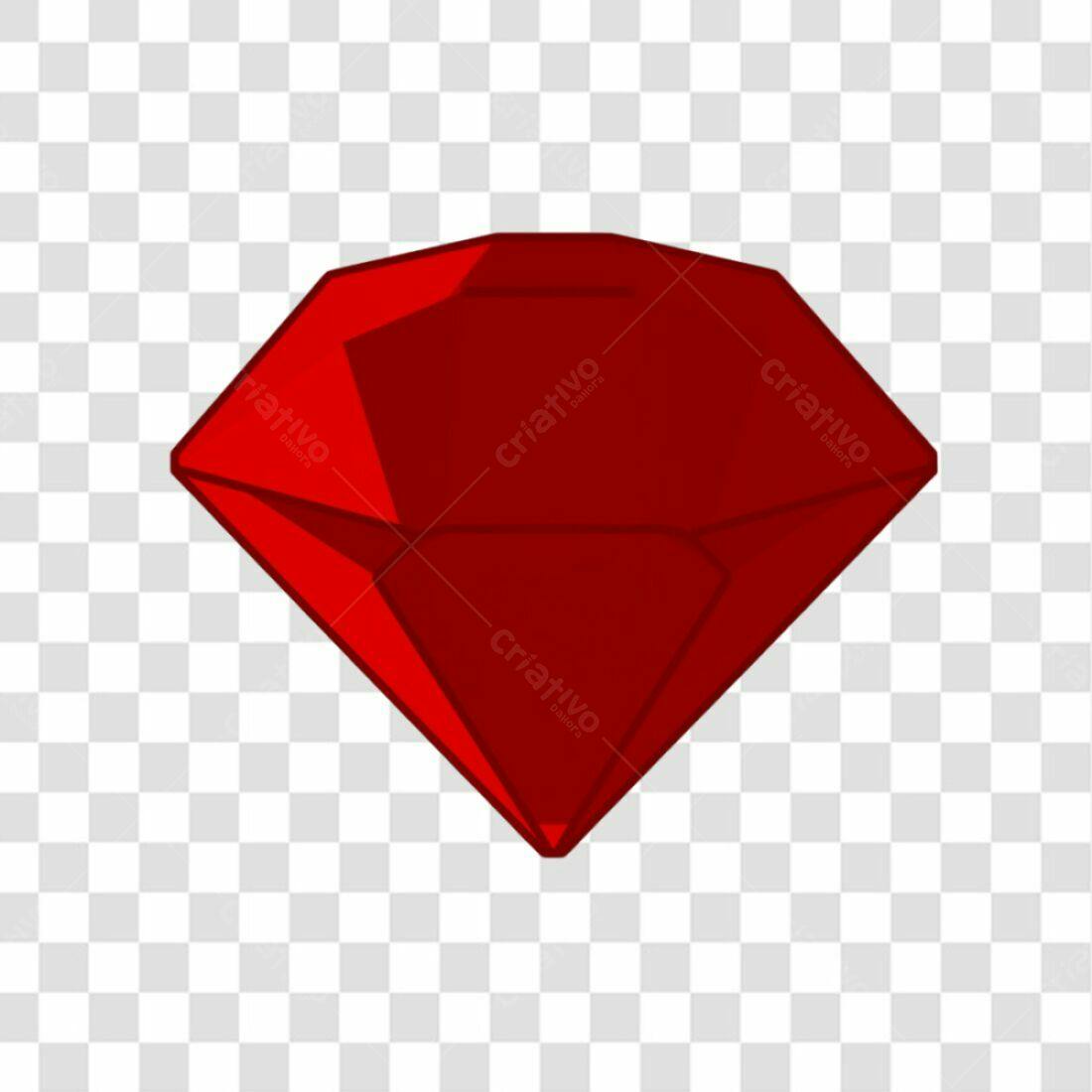 Ícone Rubi Vermelho PNG com fundo transparente