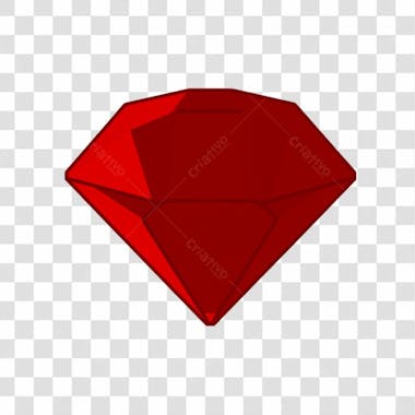 Baixe de graça diamante vermelho png transparente