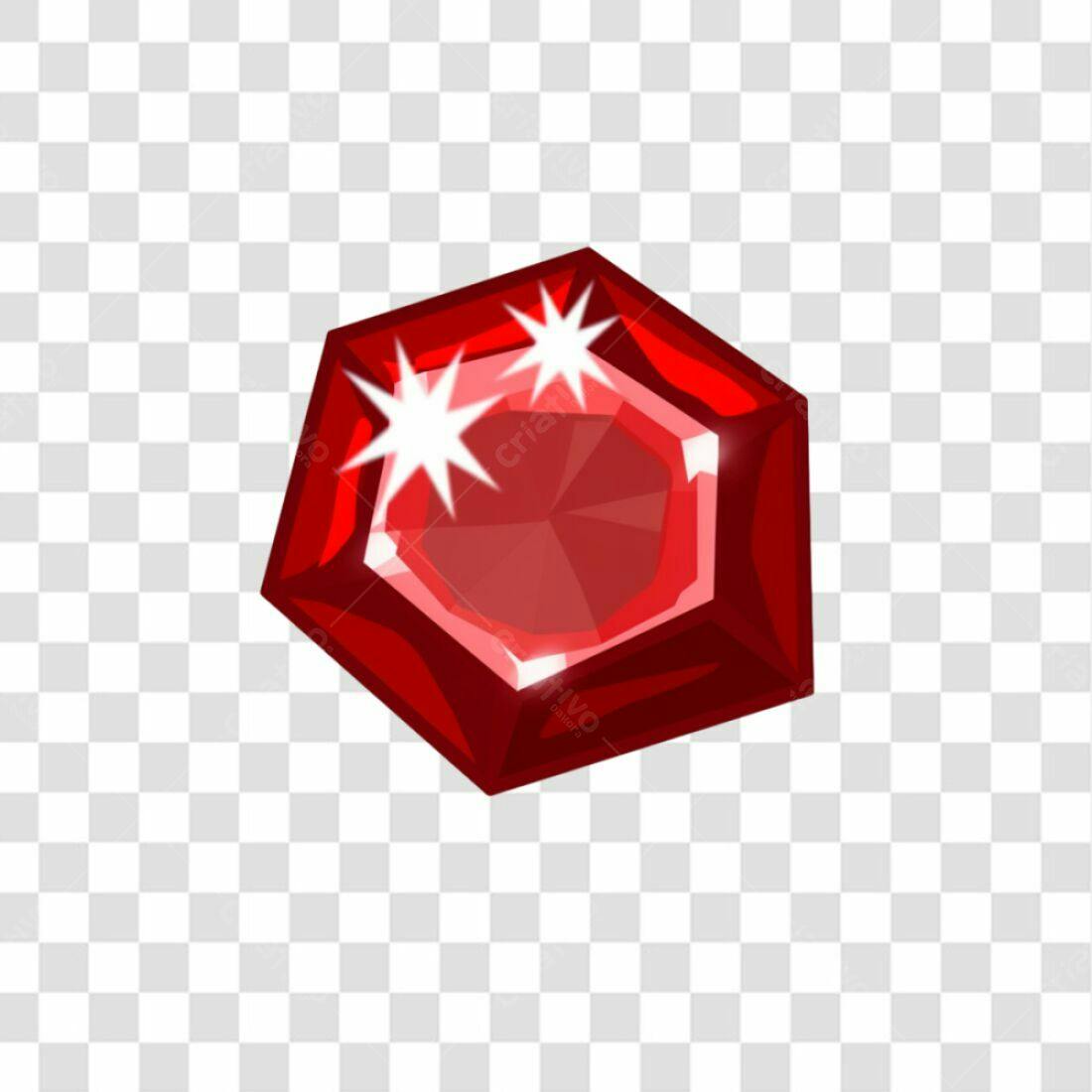 Icone Rubi Vermelho PNG com fundo transparente