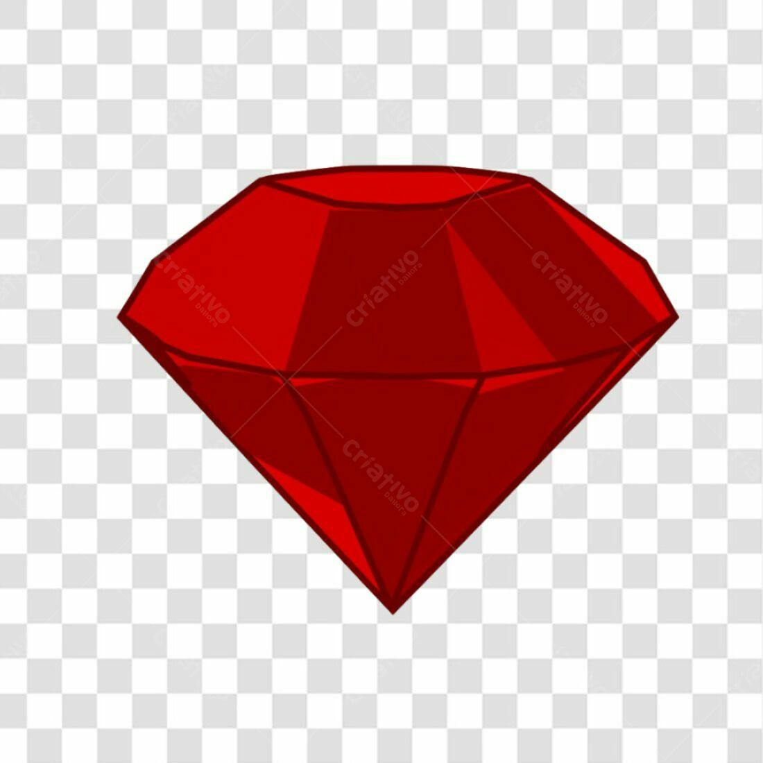 Ícone Rubi Vermelho PNG com fundo transparente