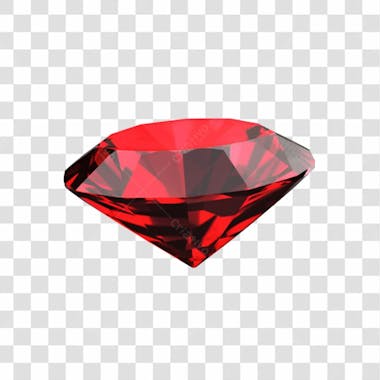 Baixe de graça diamante vermelho png transparente