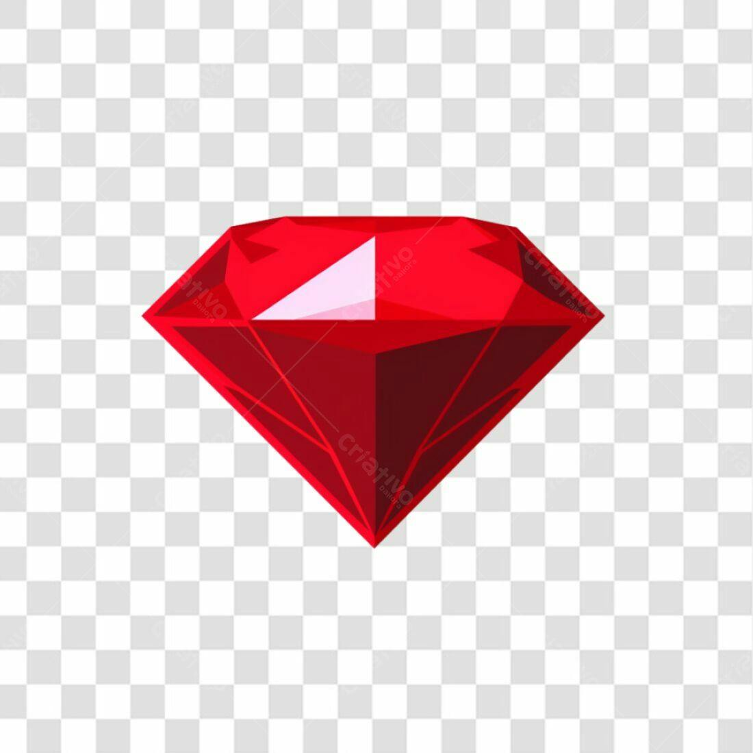 Ícone Rubi Vermelho PNG com fundo transparente