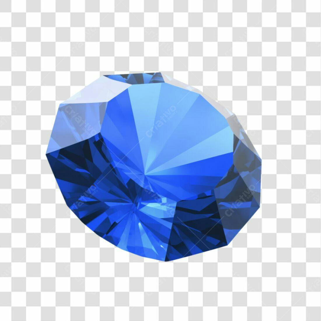 Icone Safira Azul PNG com fundo transparente