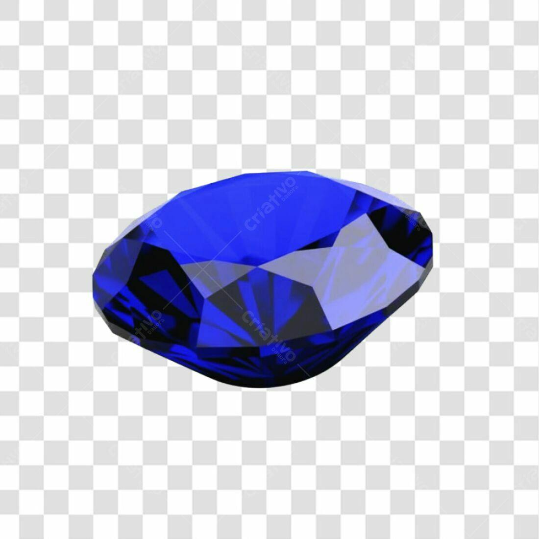 Ícone Safira Azul PNG com fundo transparente