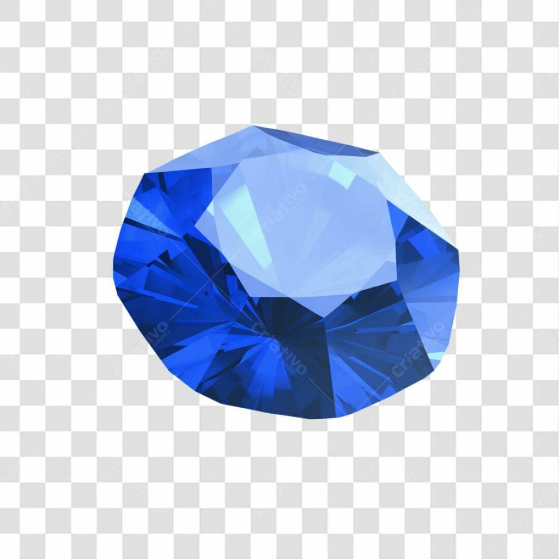 Icone Safira Azul PNG com fundo transparente