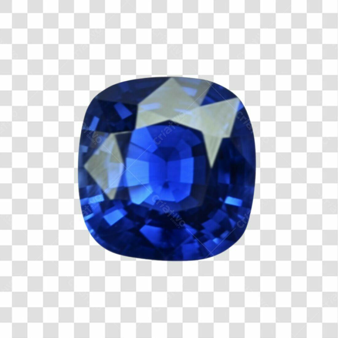Icone Safira Azul PNG com fundo transparente