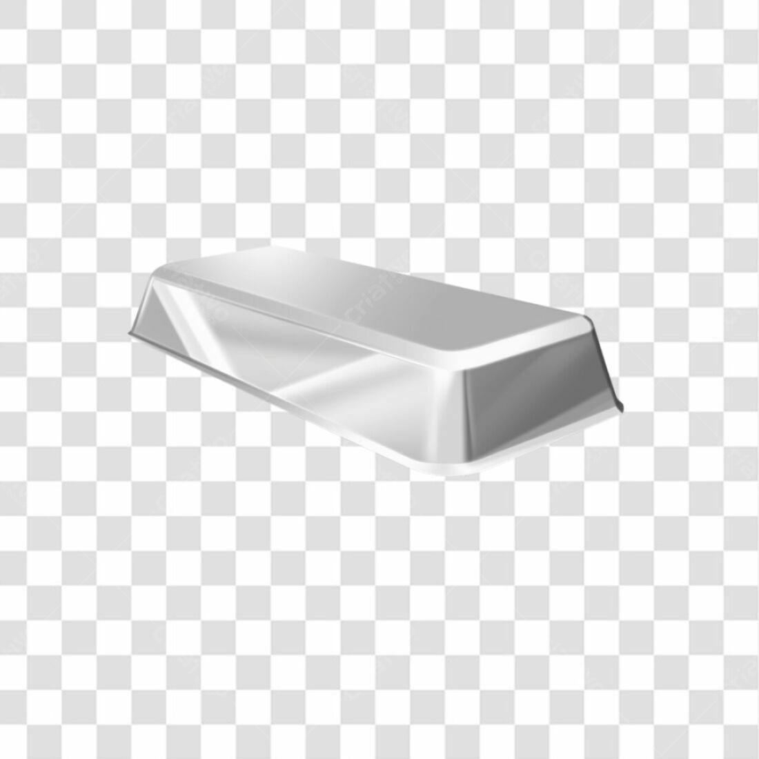 Icone Barra de Prata PNG com fundo transparente