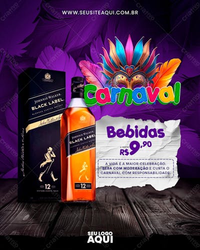 FEED | CARNAVAL | CARNIVAL | FESTA | PSD EDITÁVEL