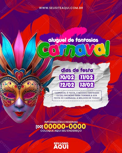 FEED | CARNAVAL | CARNIVAL | FESTA | PSD EDITÁVEL