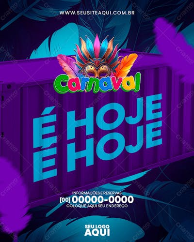 FEED | CARNAVAL | CARNIVAL | FESTA | PSD EDITÁVEL