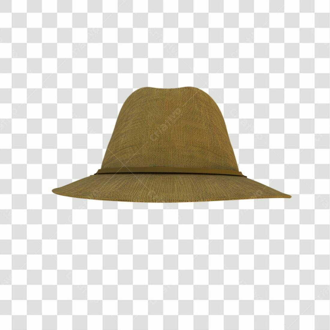 Icone chapéu estilo Fedora PNG com fundo transparente
