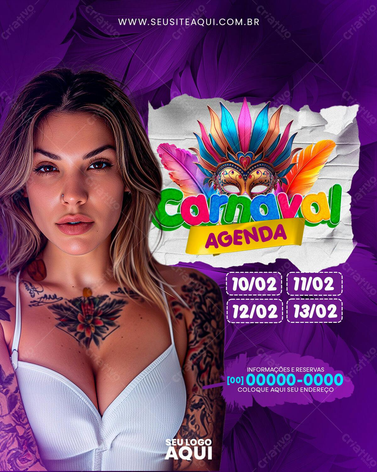 Flyer Carnaval PSD Editável