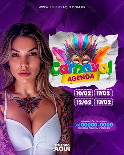 FEED | CARNAVAL | CARNIVAL | FESTA | PSD EDITÁVEL