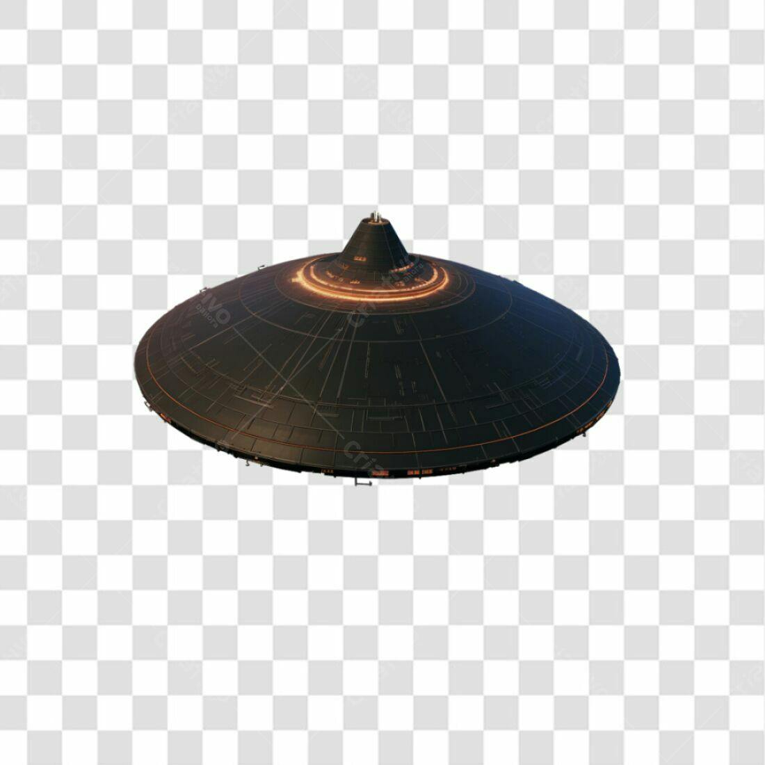 Icone Nave Espacial Sci-Fi PNG com fundo transparente