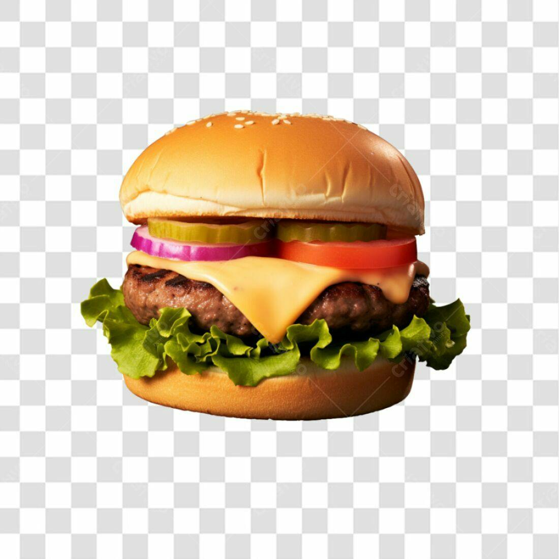 Icone Hamburguer Queijo PNG com fundo transparente