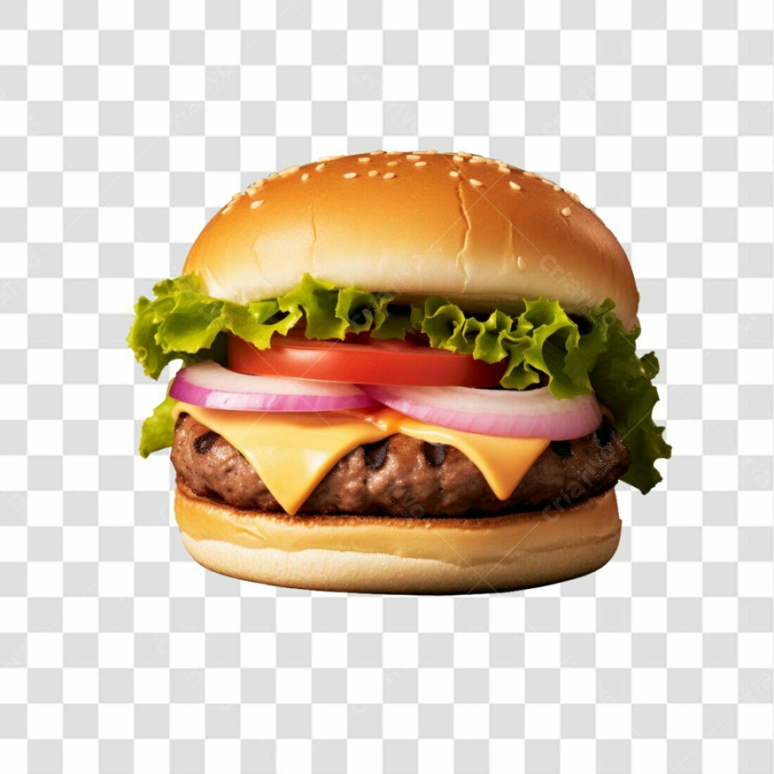 Imagem PNG de Hambúrguer com fundo transparente