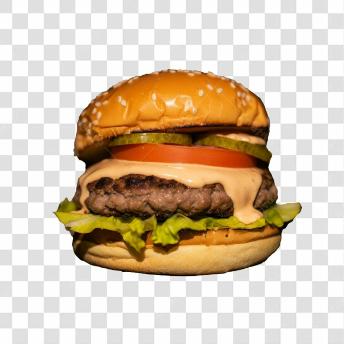Imagem PNG de Hambúrguer com fundo transparente