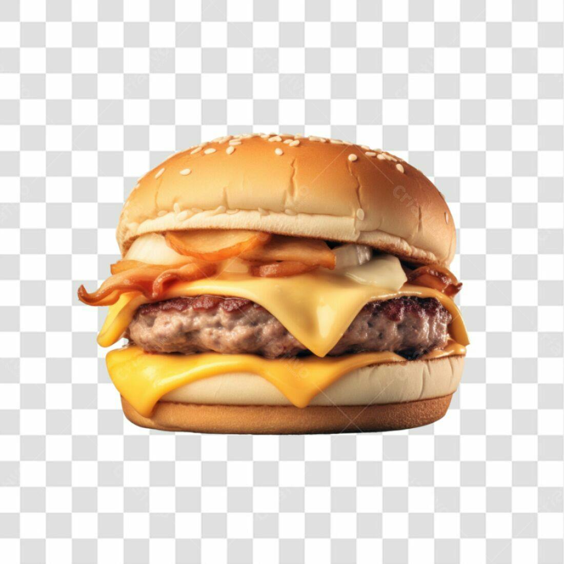 Imagem Hambúrguer PNG com fundo transparente