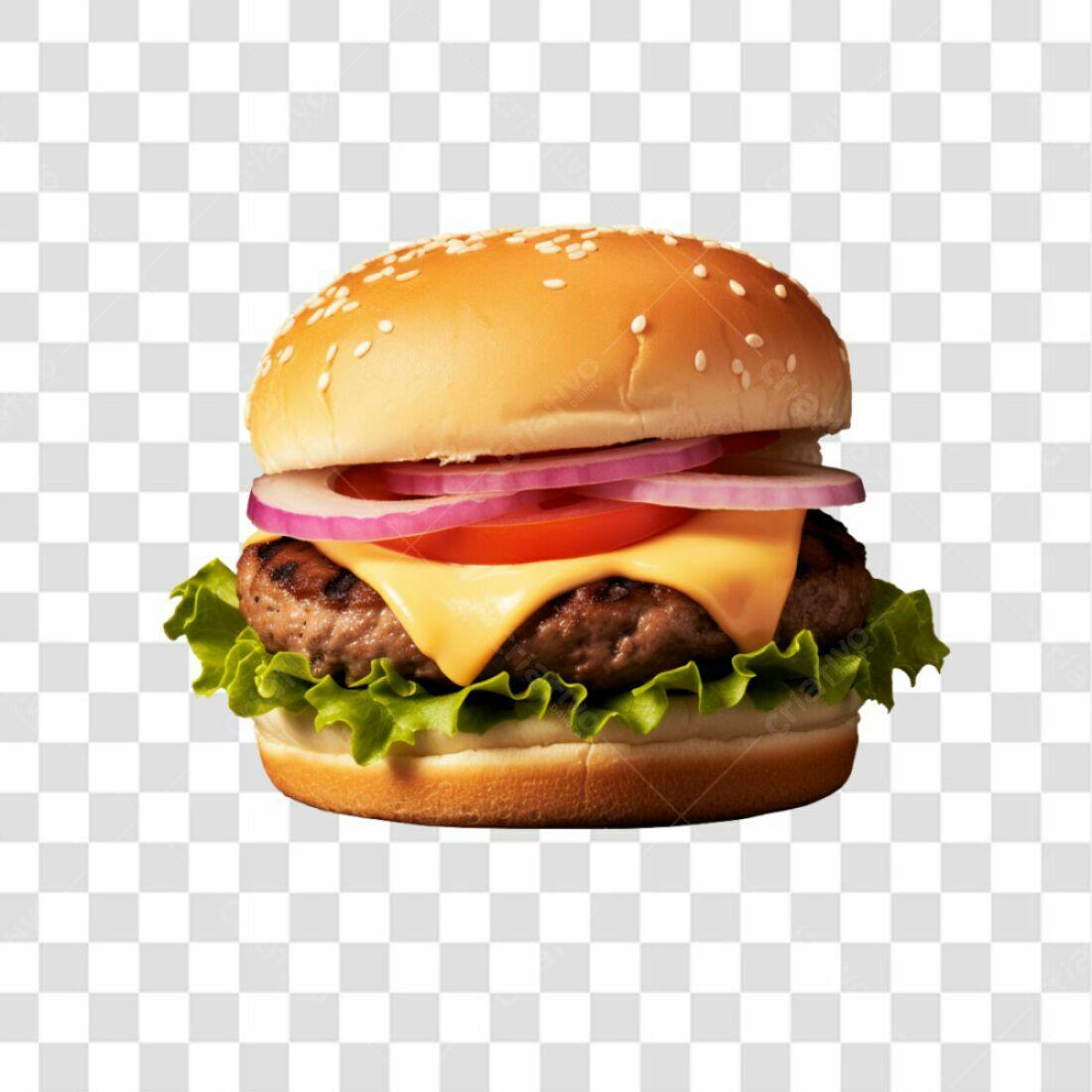 Imagem PNG de Hambúrguer com fundo transparente