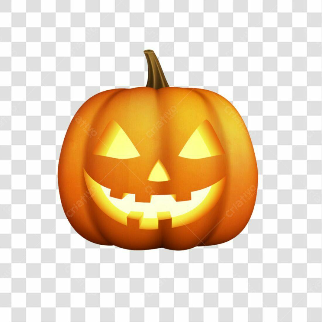Icone Abóbora Halloween PNG com fundo transparente