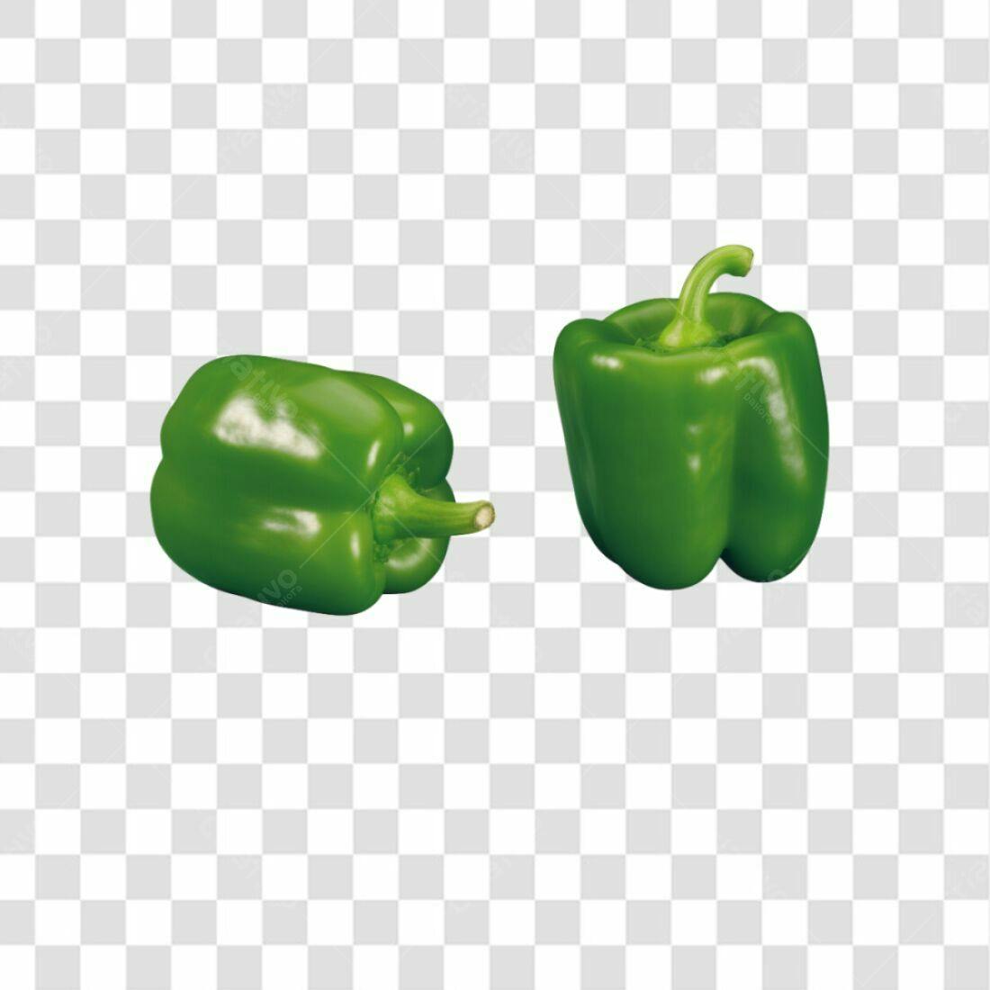 Icone Pimentão Verde PNG com fundo transparente