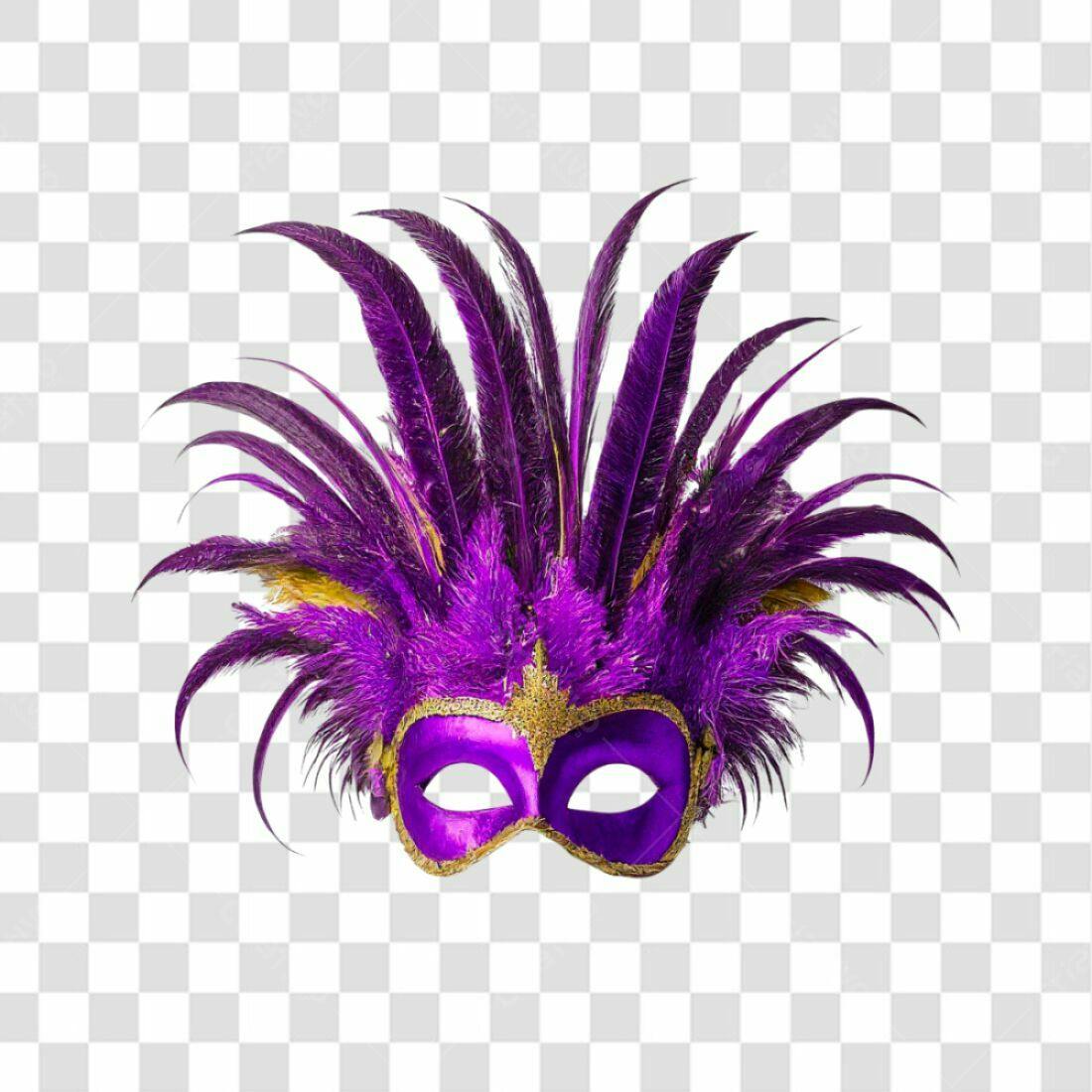 Máscara Carnaval PNG com fundo transparente