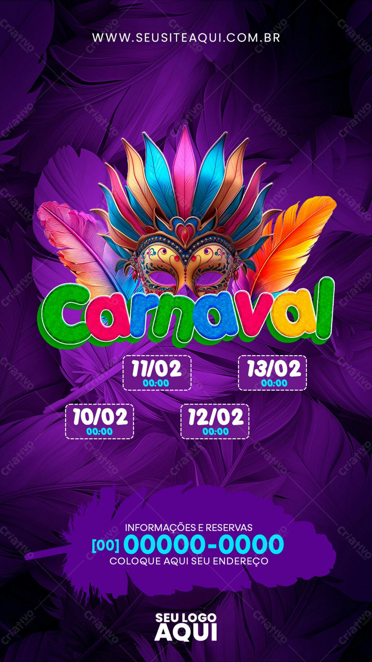 Flyer Carnaval PSD Editável
