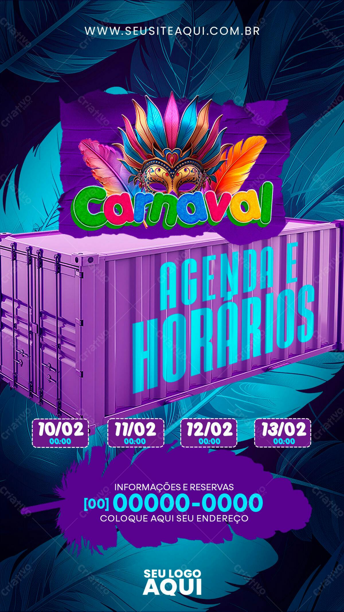 Flyer Carnaval PSD Editável