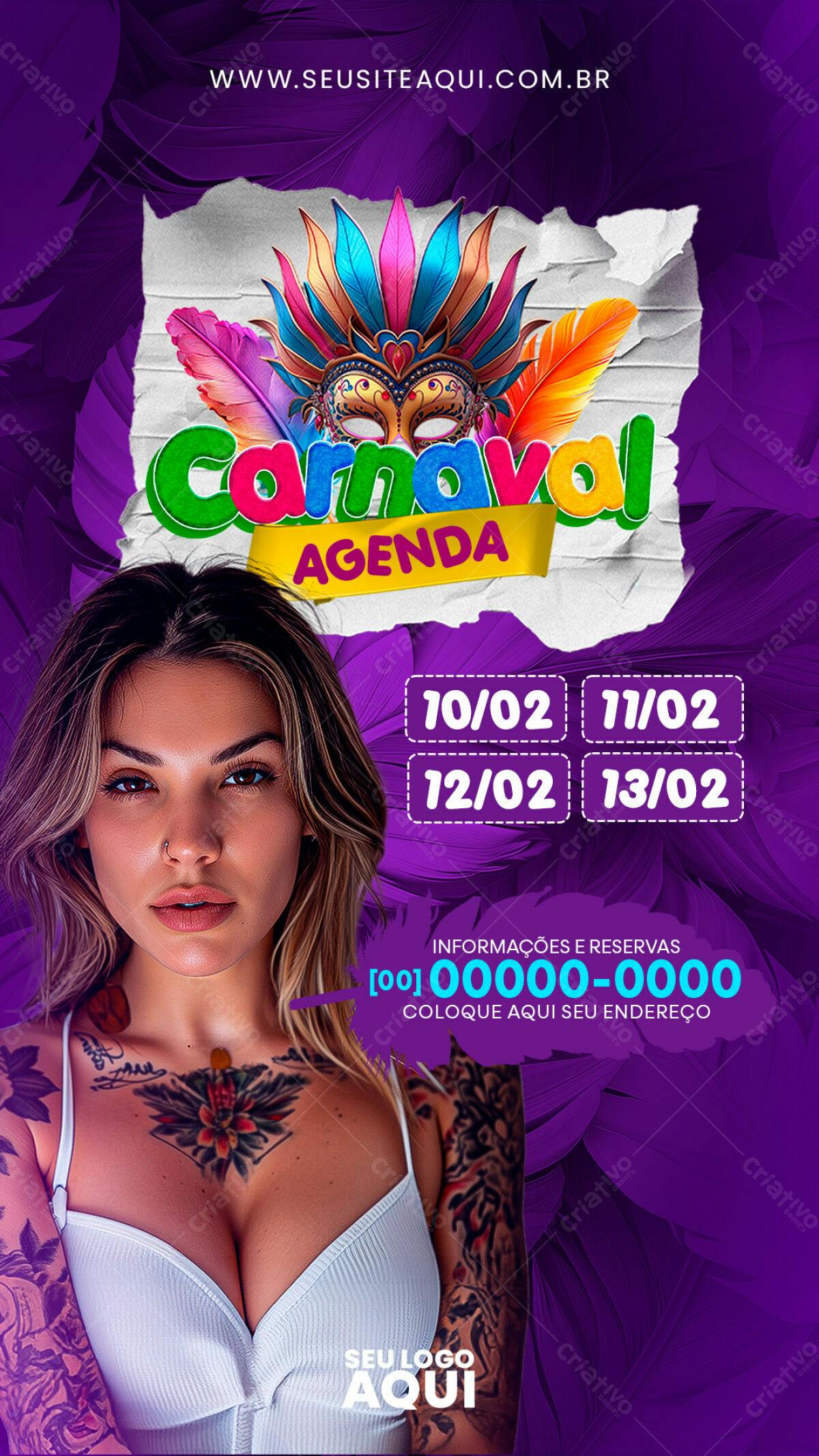 Flyer Carnaval PSD Editável