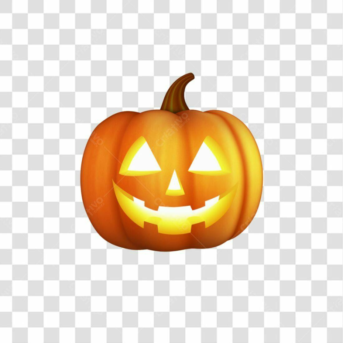 Icone Abóbora Halloween PNG com fundo transparente