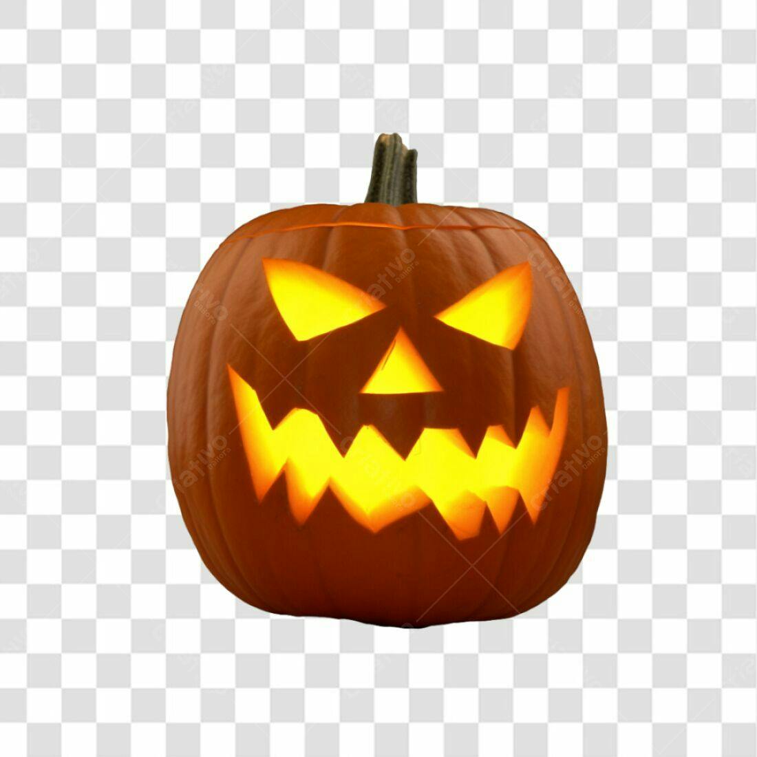 Icone Abóbora Halloween PNG com fundo transparente
