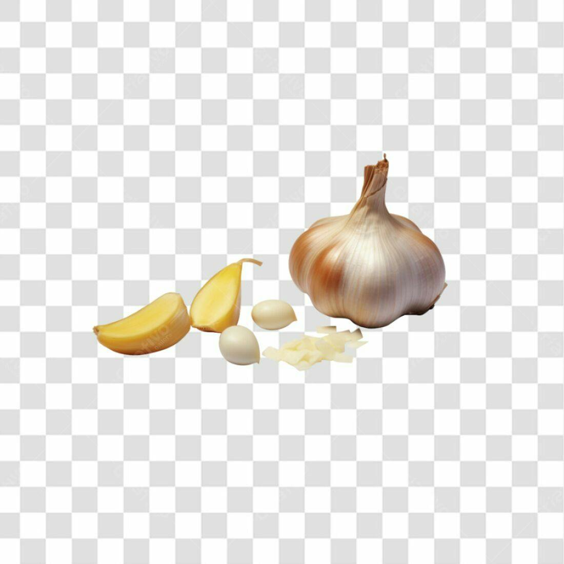 Icone de alho PNG com fundo transparente