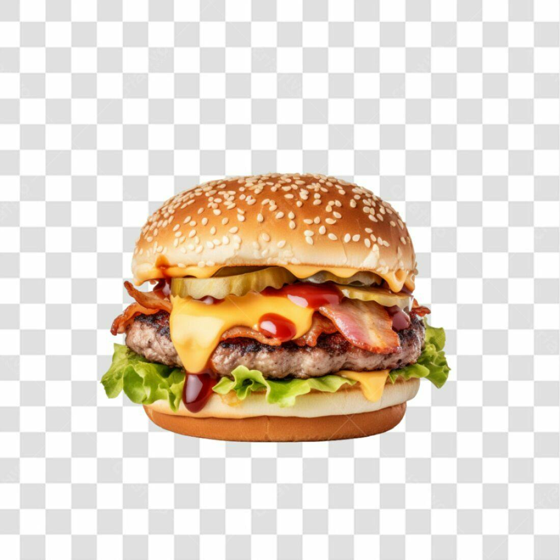 Imagem de Hambúrguer PNG com fundo transparente