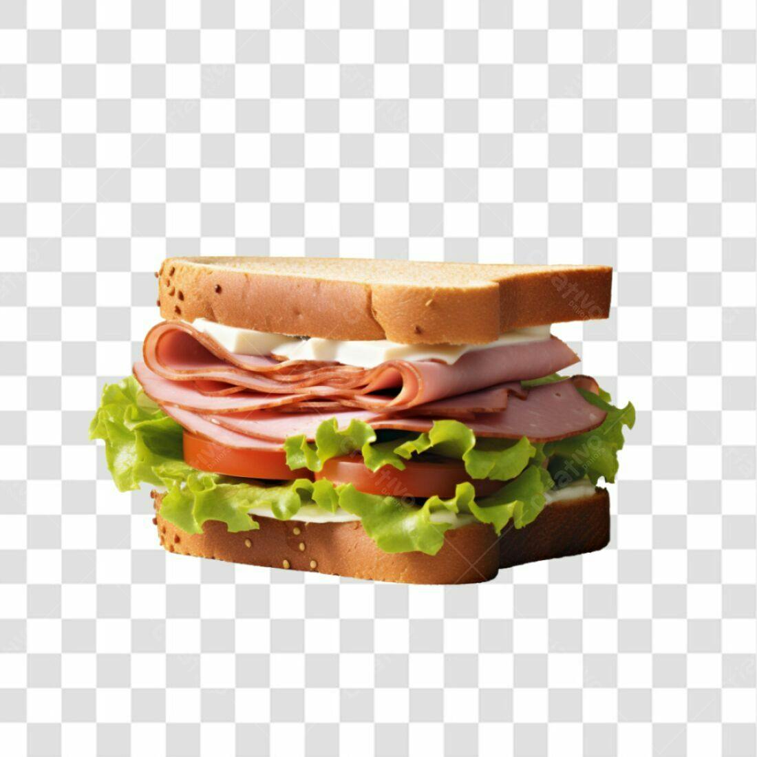 Icone Sanduíche Presunto e Queijo PNG com fundo transparente