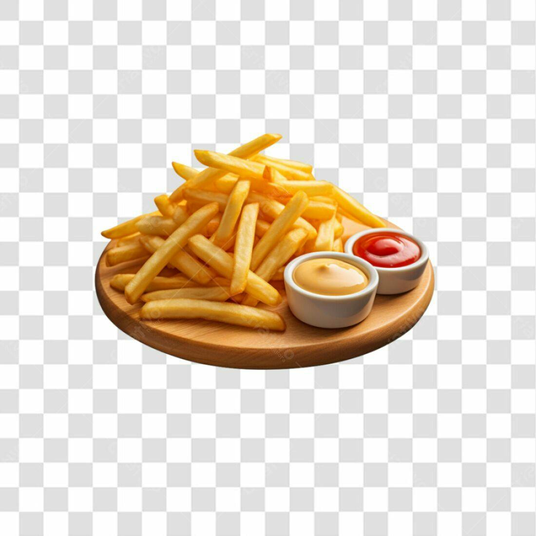 Imagem Batata Frita Molho PNG com fundo transparente