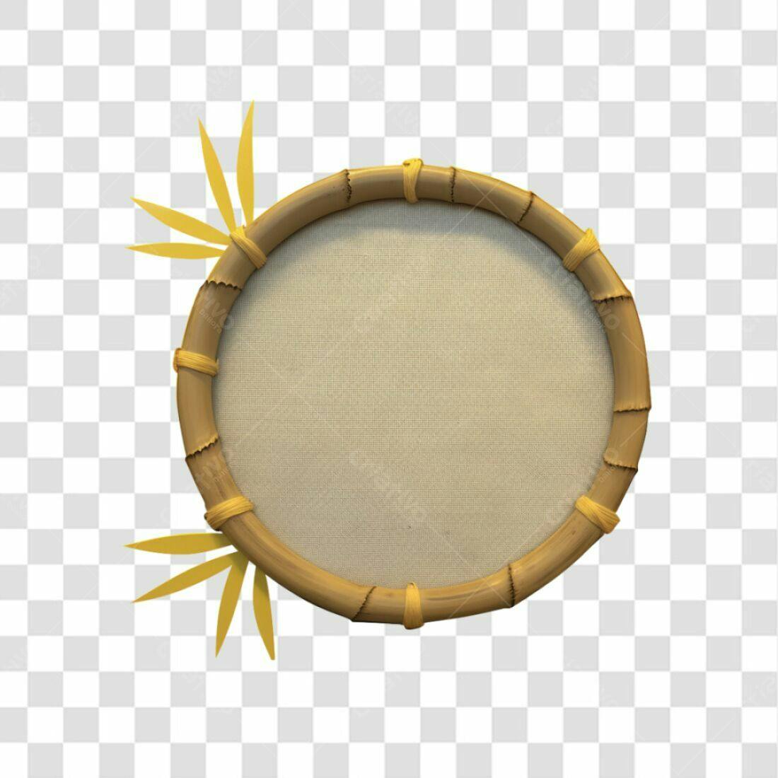 Moldura de Bambu PNG com fundo transparente