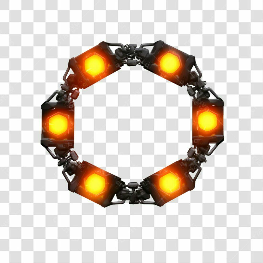 Moldura de Luzes PNG com fundo transparente