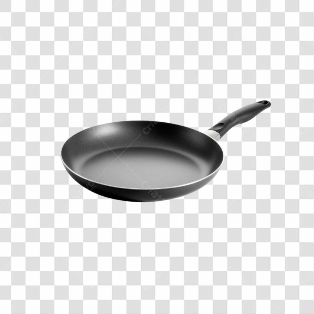 Icone de Frigideira Preta PNG com fundo transparente