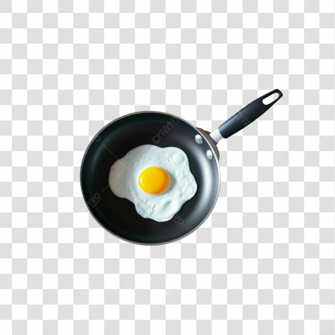 Icone de ovo frito na frigideira PNG com fundo transparente
