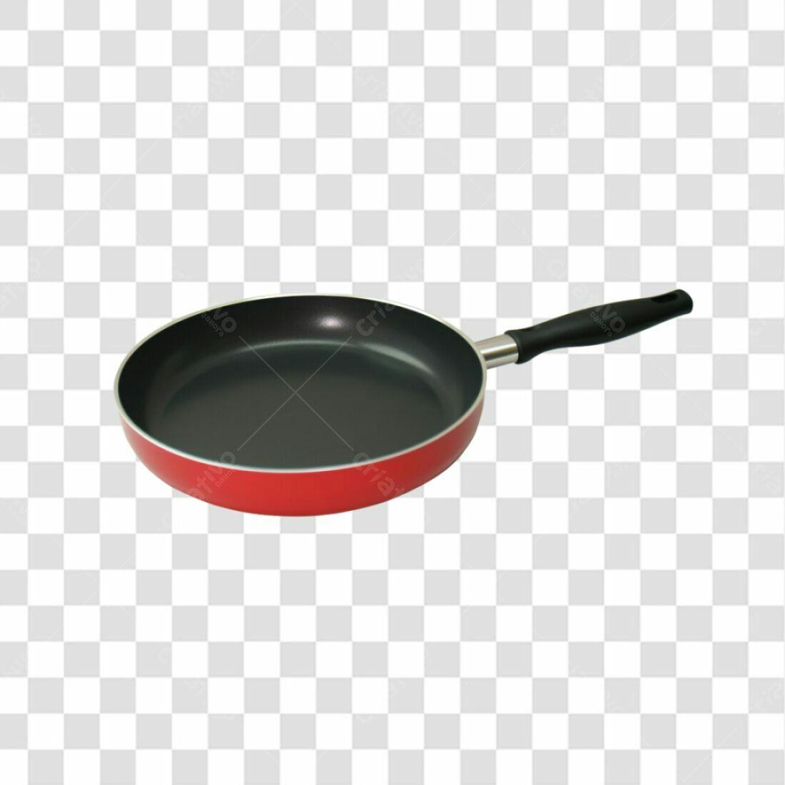 Icone de Frigideira Vermelha PNG com fundo transparente